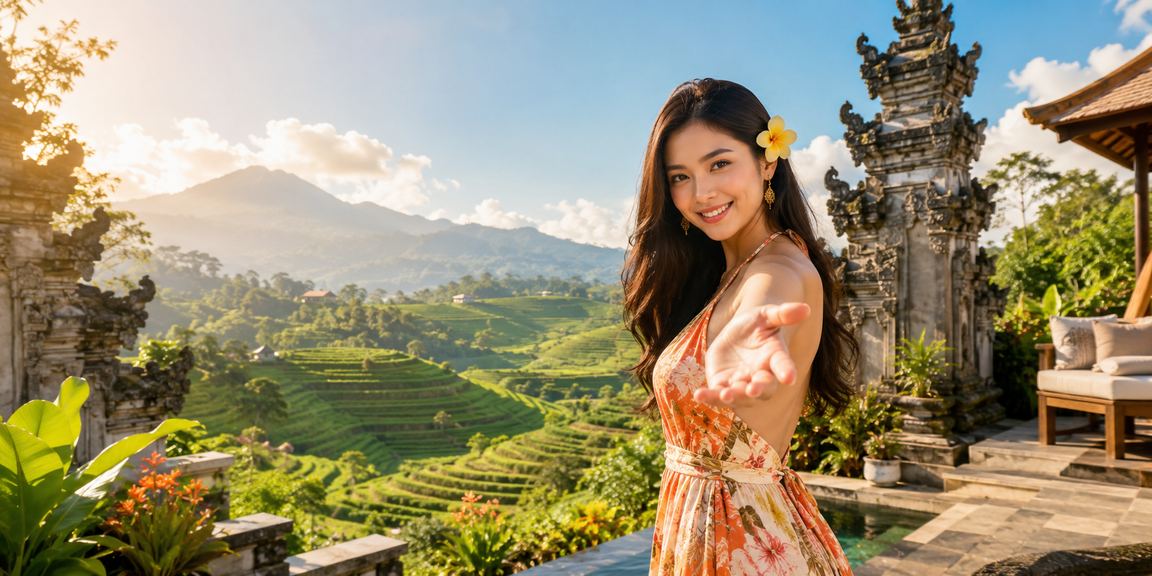 Model memperlihatkan proses deposit bonus dan verifikasi akun secara digital