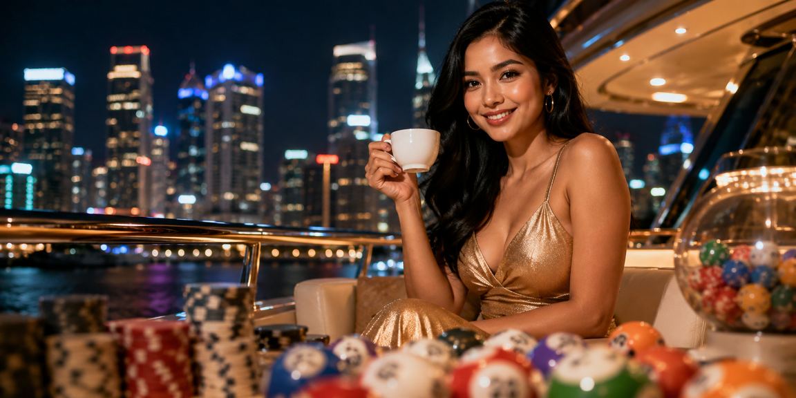 Ilustrasi reward VIP eksklusif sambil bersantai menikmati kopi